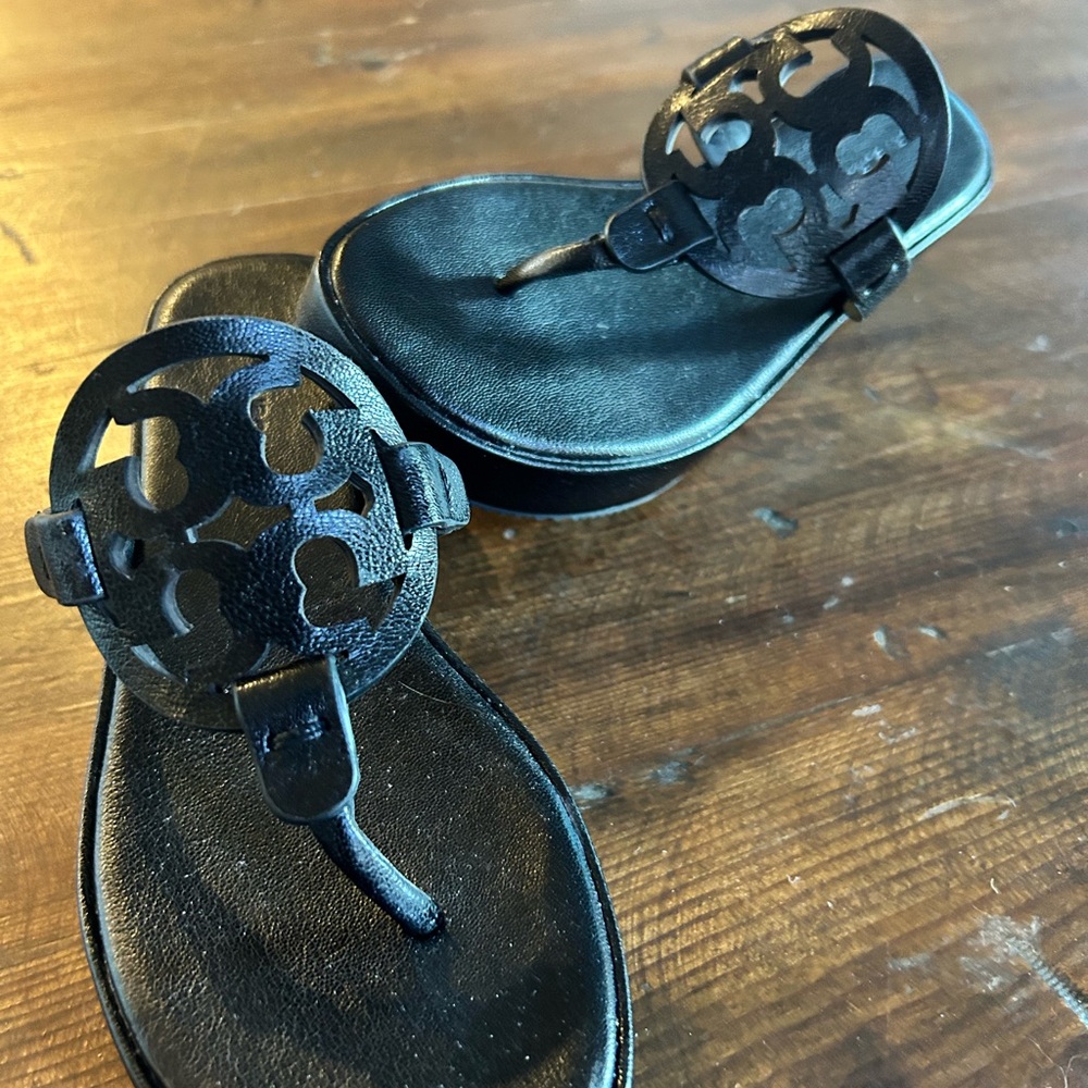 Tory Burch Miller Wedge size 4.5. Fits like a 5 narrow